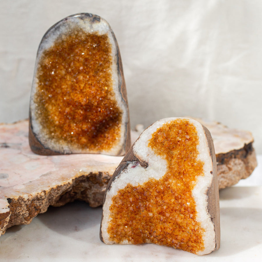 Citrine Standing Geode