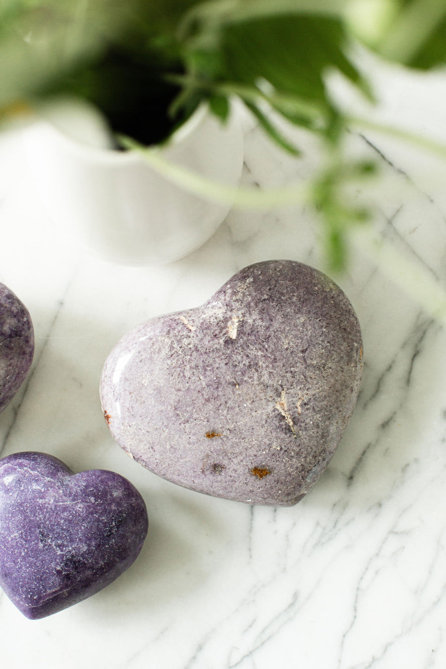 Lepidolite Heart