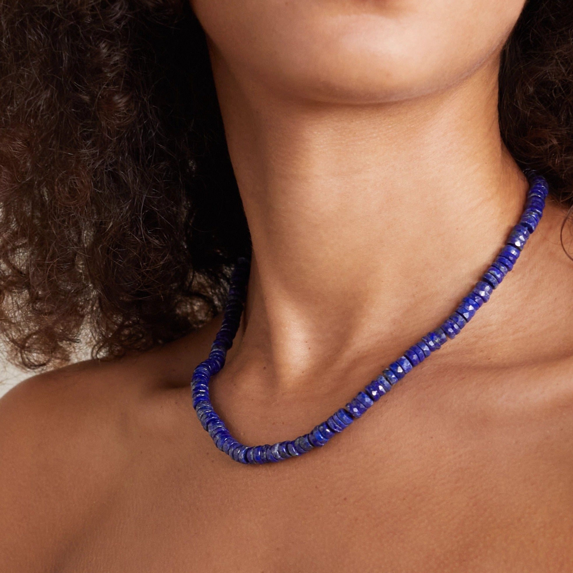 Micro Lapis Necklace | 9ct Solid Gold – Meadowlark Jewellery