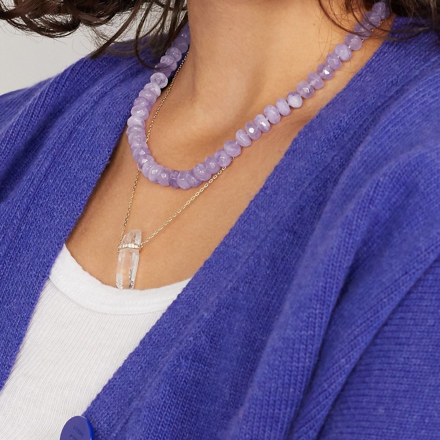 Lavender amethyst deals necklace