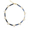 Arizona Ombre Blue Sapphire Pearl Gold Bead Anklet
