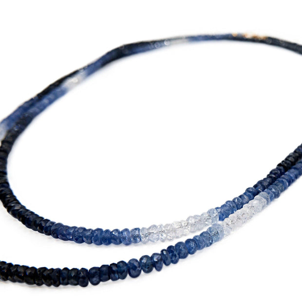 Arizona Ombre Blue Sapphire Double Long Necklace