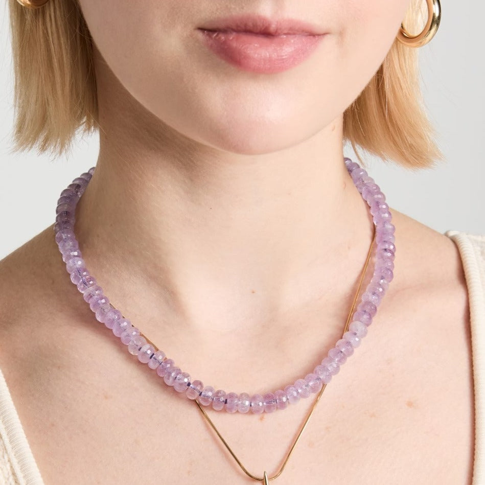 Lavender amethyst outlet necklace