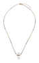 Arizona Pastel Sapphire Crystal Quartz Charm Necklace