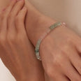 Aurora Aquamarine Morganite Faceted Cut Bracelet