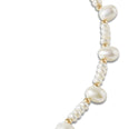 Ocean Pearl Gold Bead Long Necklace