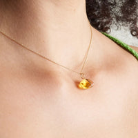 November Birthstone Citrine Gold Bar Charm Necklace – JIAJIA