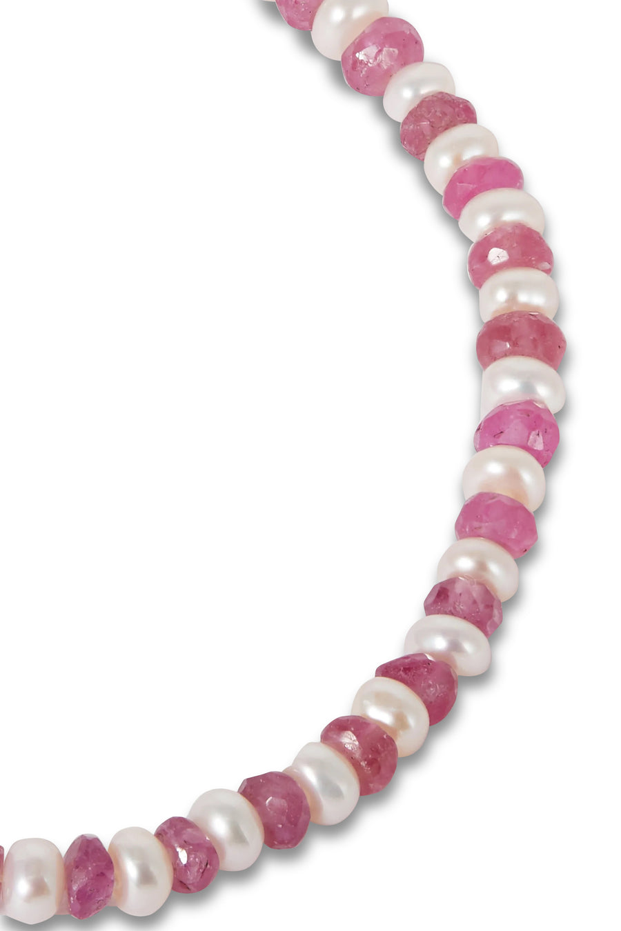 Ocean Pearl & Pink Sapphire Bracelet