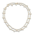 Ocean Pearl Gold Bead Long Necklace