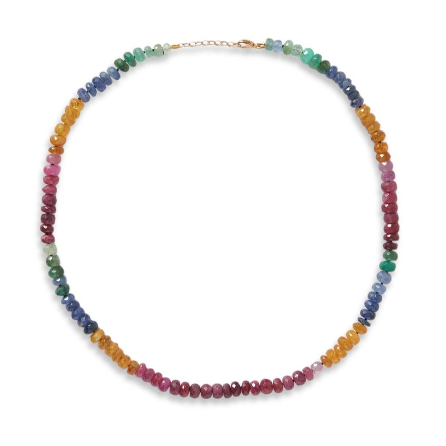 Multicolor Sapphire Necklace - Native Hills Designs