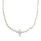 Soleil Opal Tear Drop Crystal Quartz Diamond Necklace